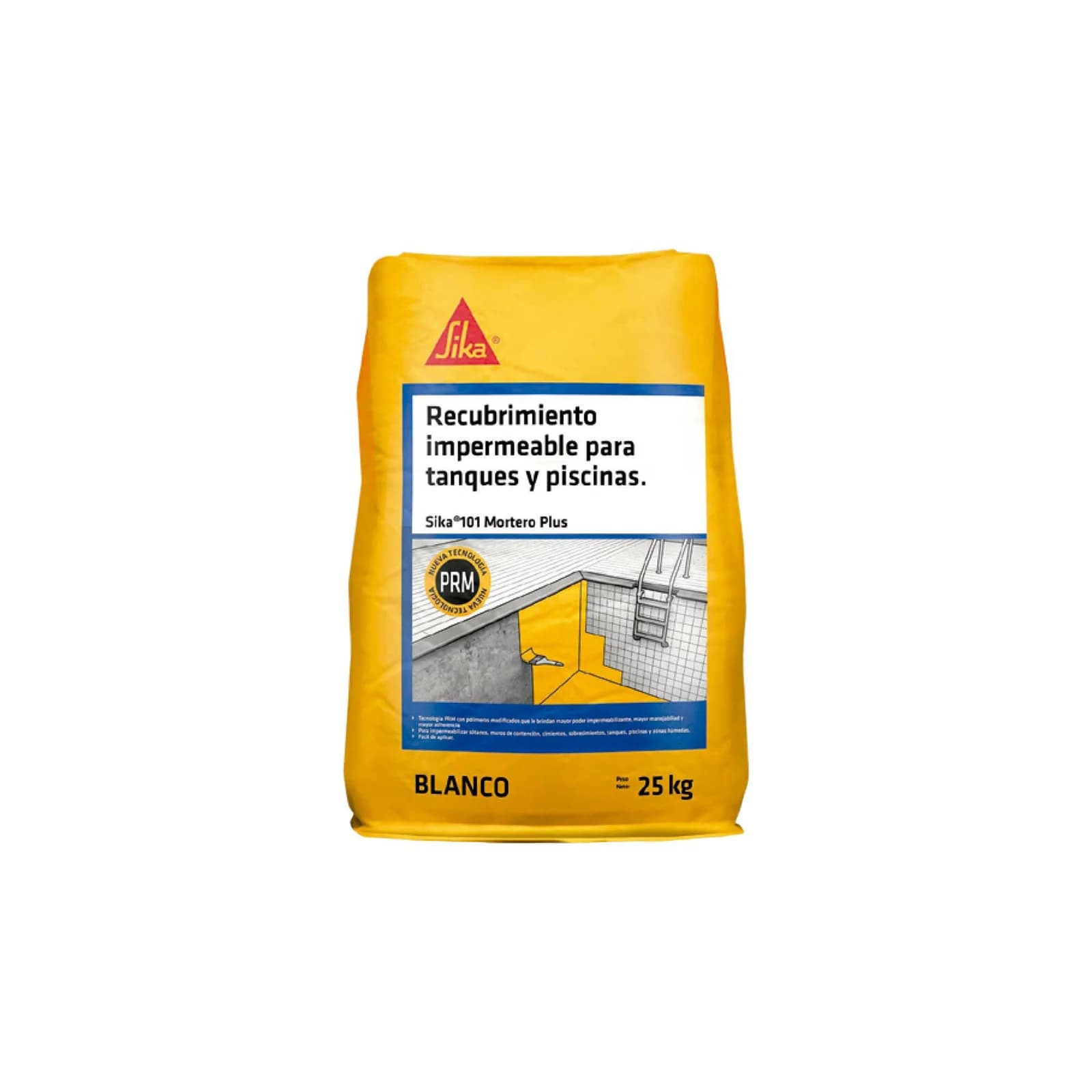 Mortero Impermeabilizante Sika 101 Mortero Plus Blanco 50 kg