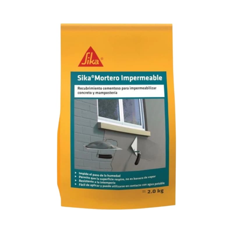 Mortero Impermeable Sika 100 Gris 2 kg