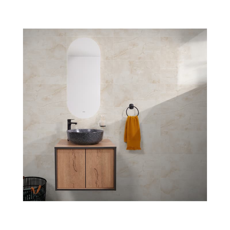 Pared Cerámica Corona Barlovento Beige Marmolizado 30x60 cm
