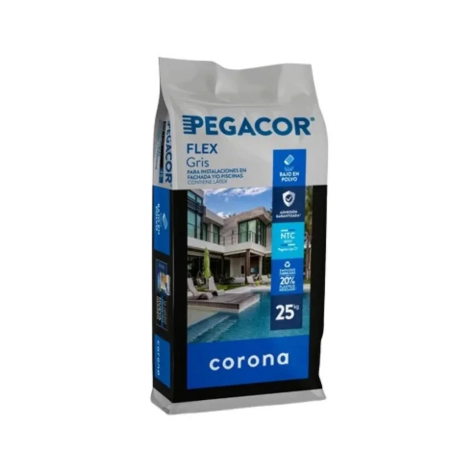 Pegacor Flex Gris 25 Kg Sumicol