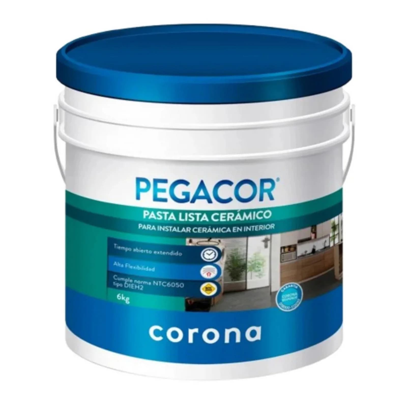 Pegacor Pasta Lista Cerámico Interior 6 kg