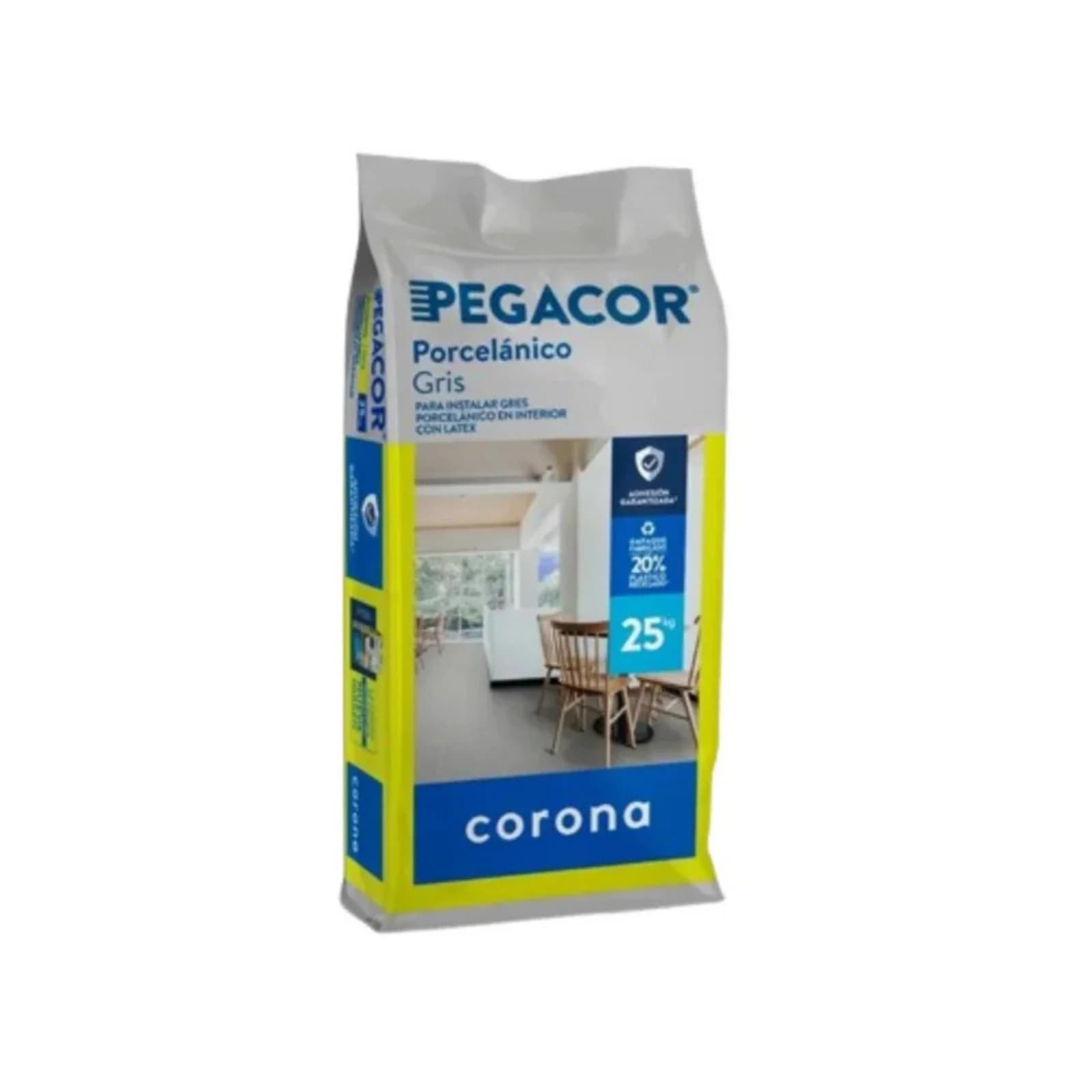 Pegacor Porcelánico Gris 25 kg