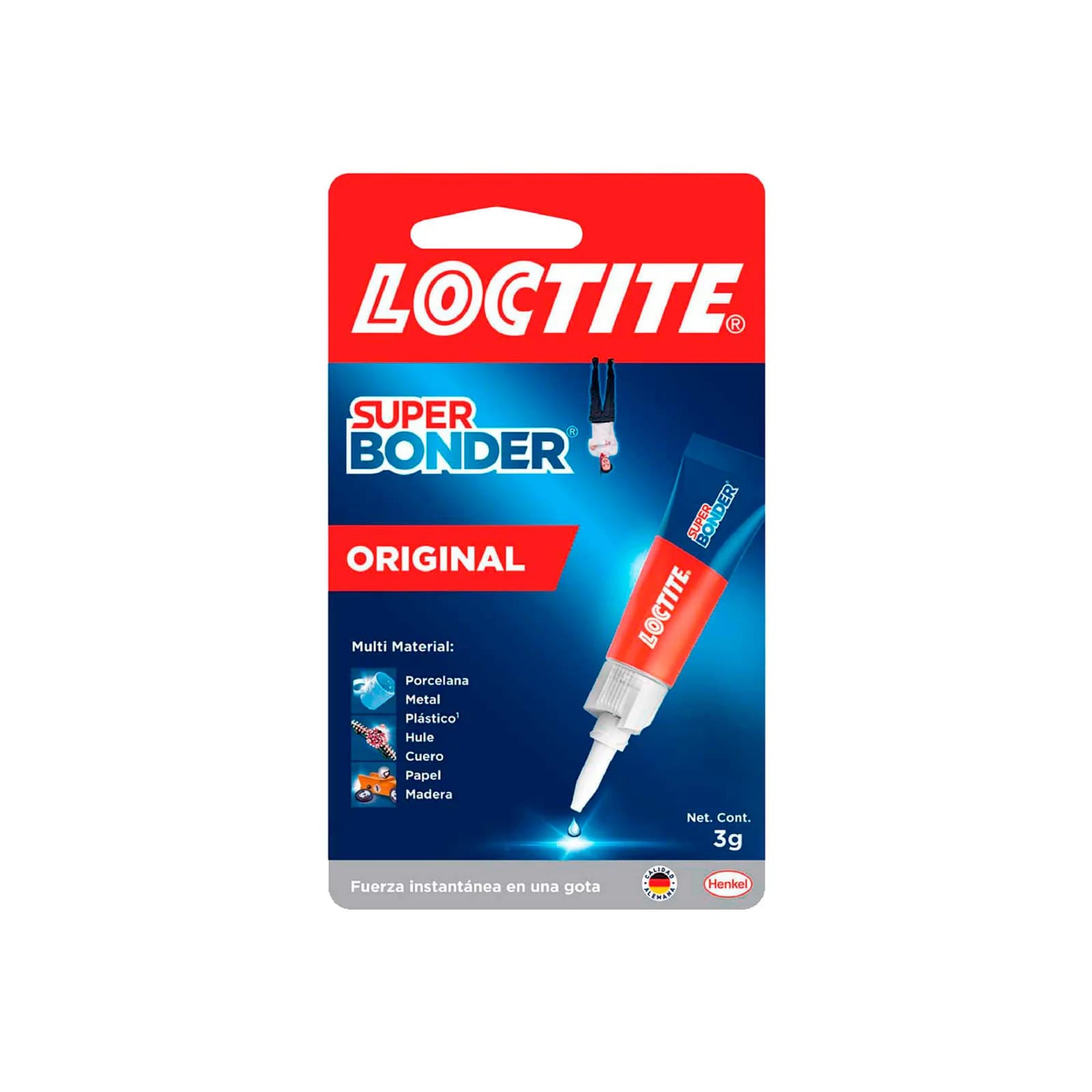 Pegamento Instantáneo Loctite Super Bonder Original 3 g