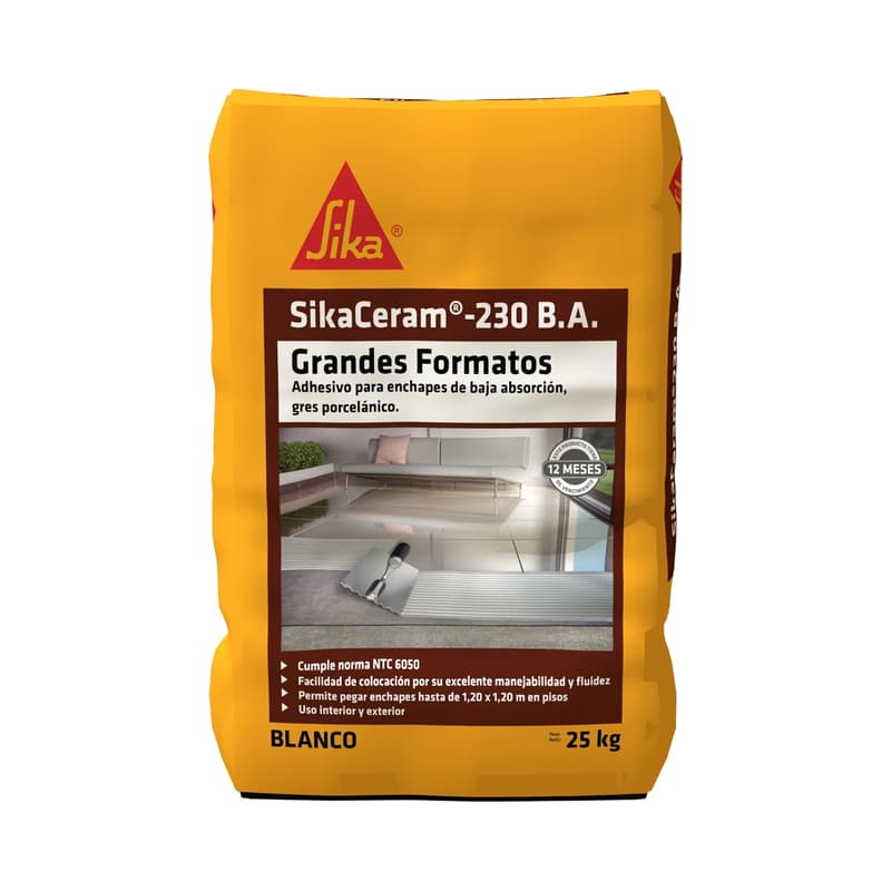 Pegante Cerámico Sika Cerámico 230 B.A. Gris 25 kg