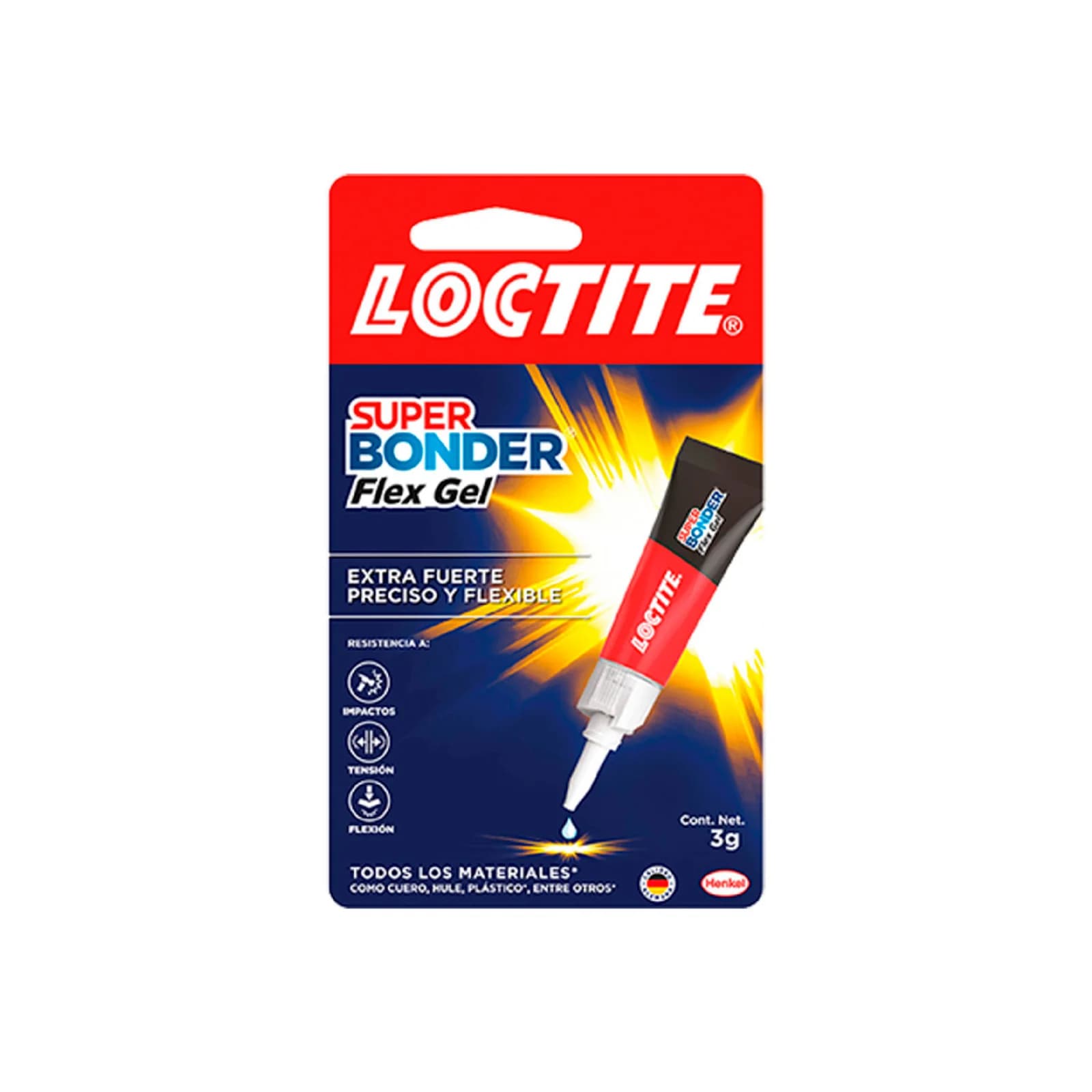 Pegante Instantáneo Loctite Super Bonder Flex Gel 3 g