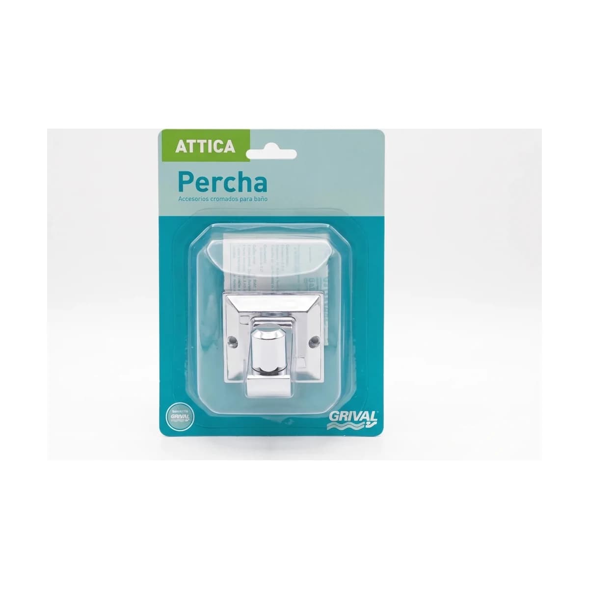 Percha Simple Attica Grival Accesorio de Baño