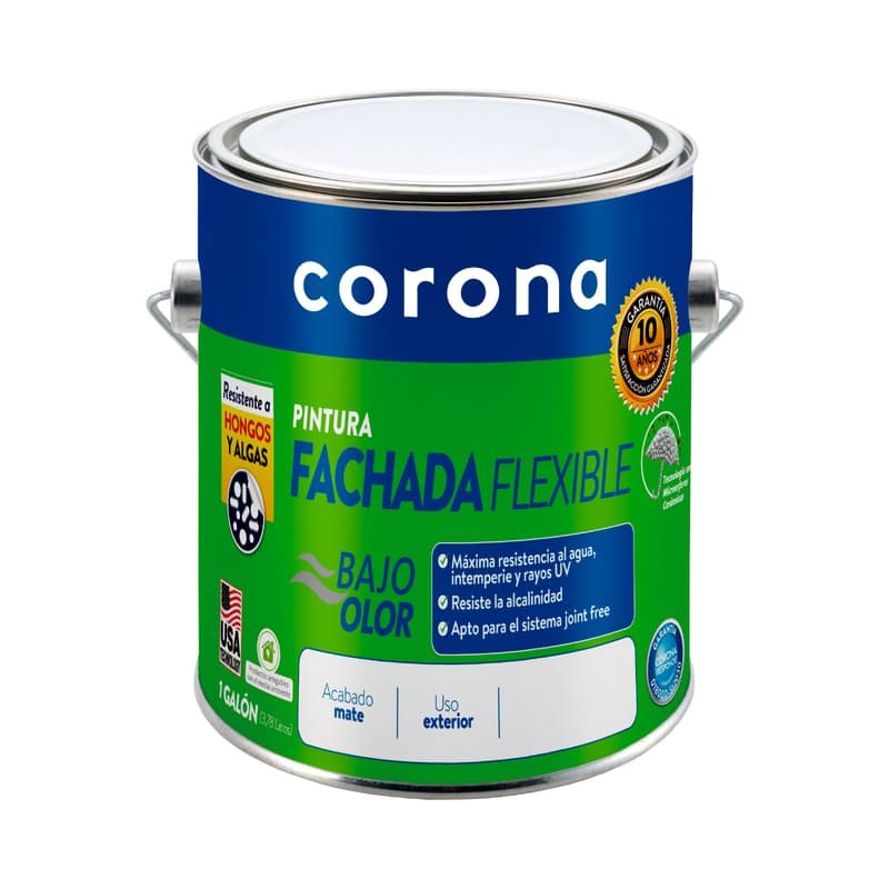 Pintura para Fachada Corona Blanco Galón