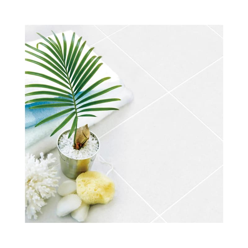 Piso Cerámico Corona Ard Mikonos Blanco 33.8x33.8
