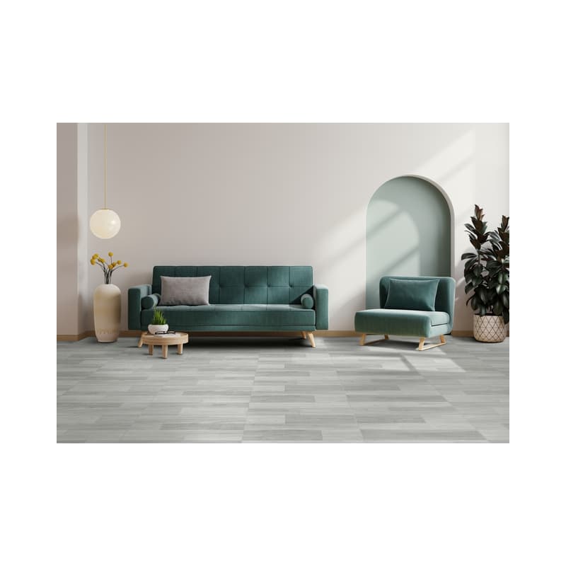 Piso Cerámico Corona Eucalipto Gris 55.2x55.2 cm Madera