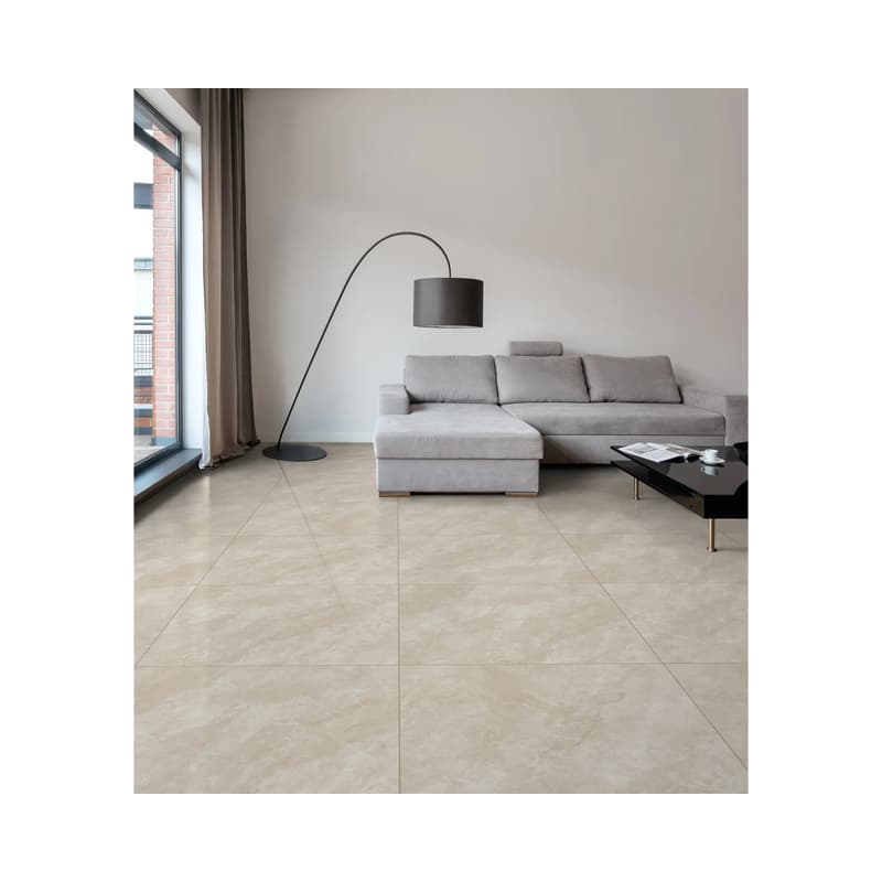 Piso Cerámico Corona Linares Beige 60x60 Mármol