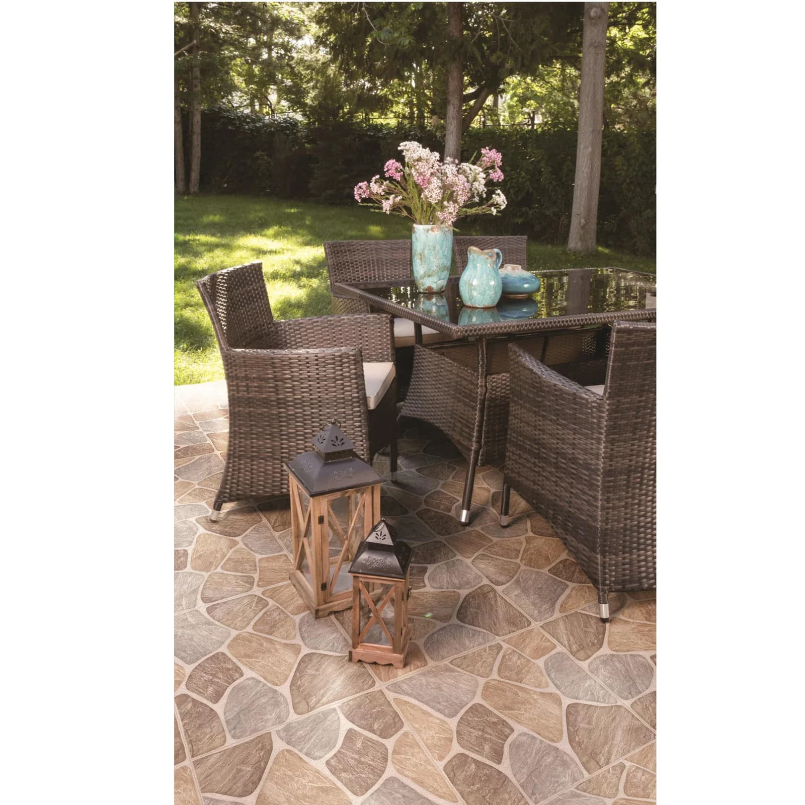 Piso Cerámico Corona Porto Multicolor 51x51 cm Caja 1.82 m2