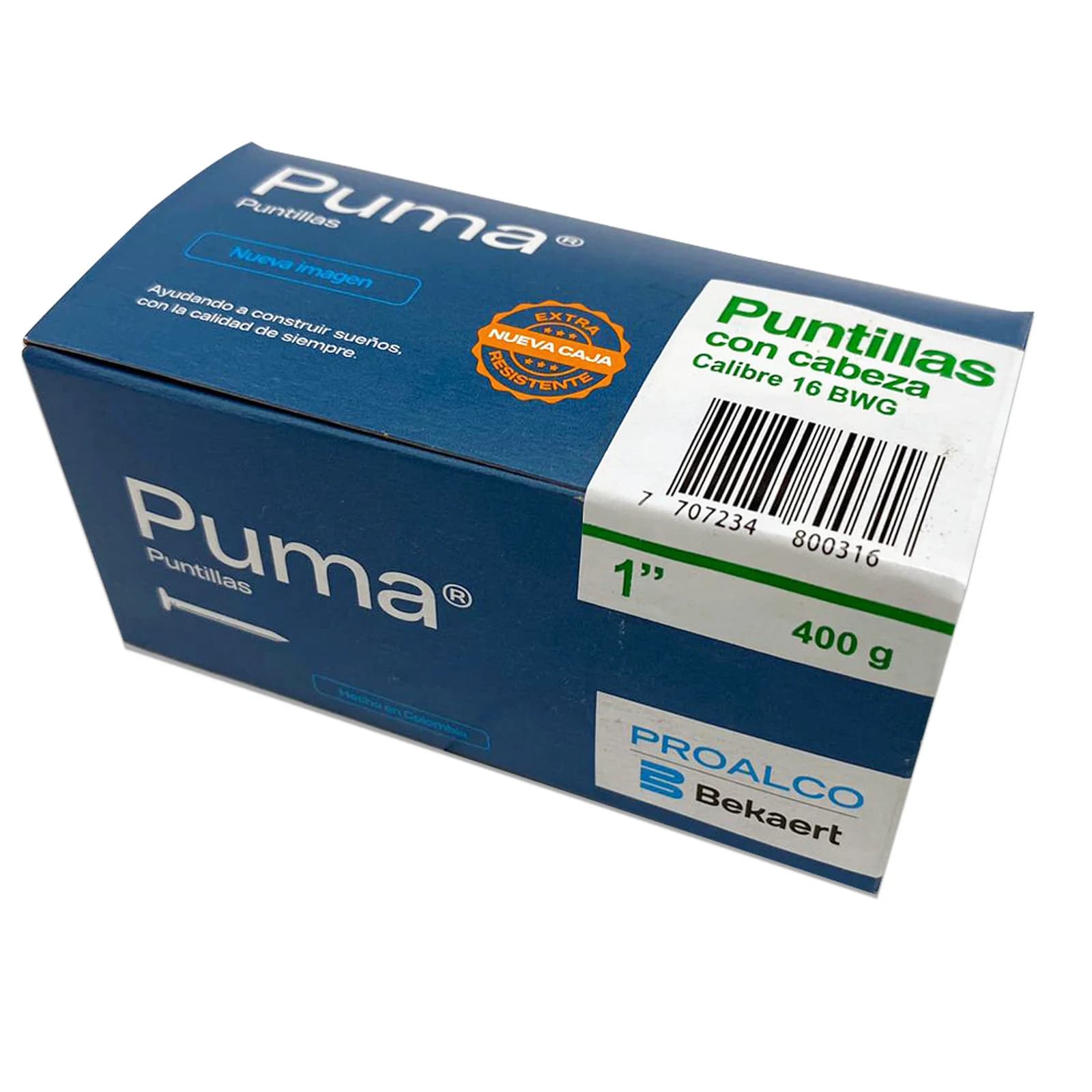 Puntilla Común 1 Pulgada Con Cabeza Puma 400 g