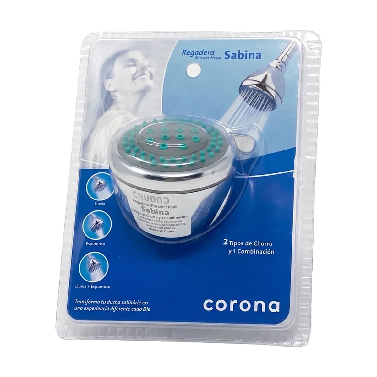 Regadera Grival Sabina Cromo para Ducha