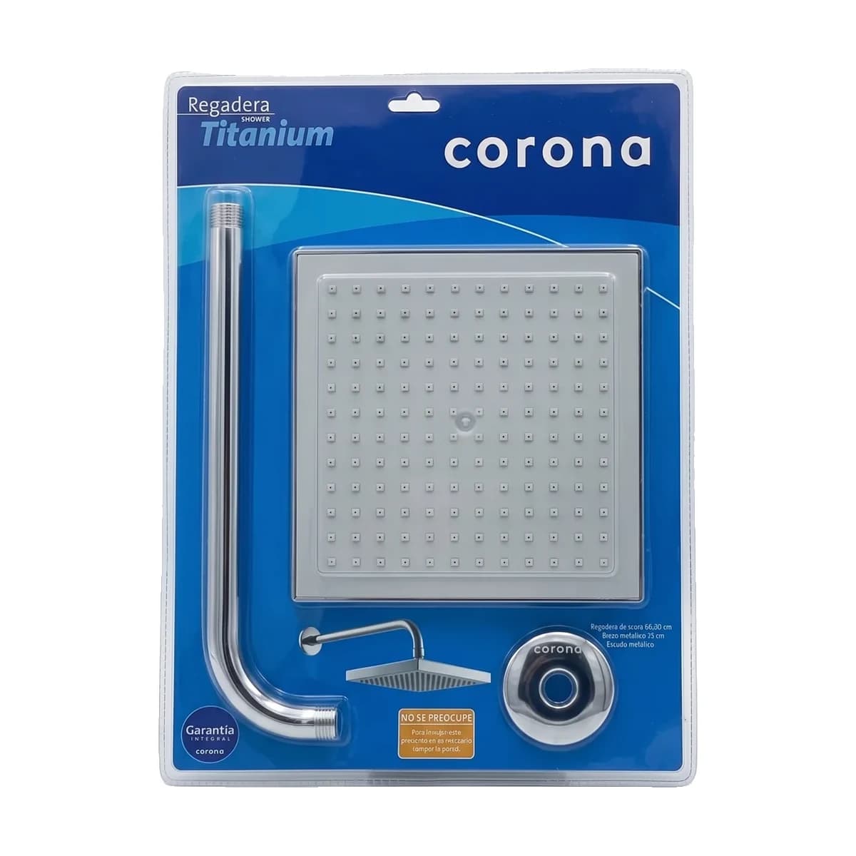 Regadera Shower Titanium Grival Cromo
