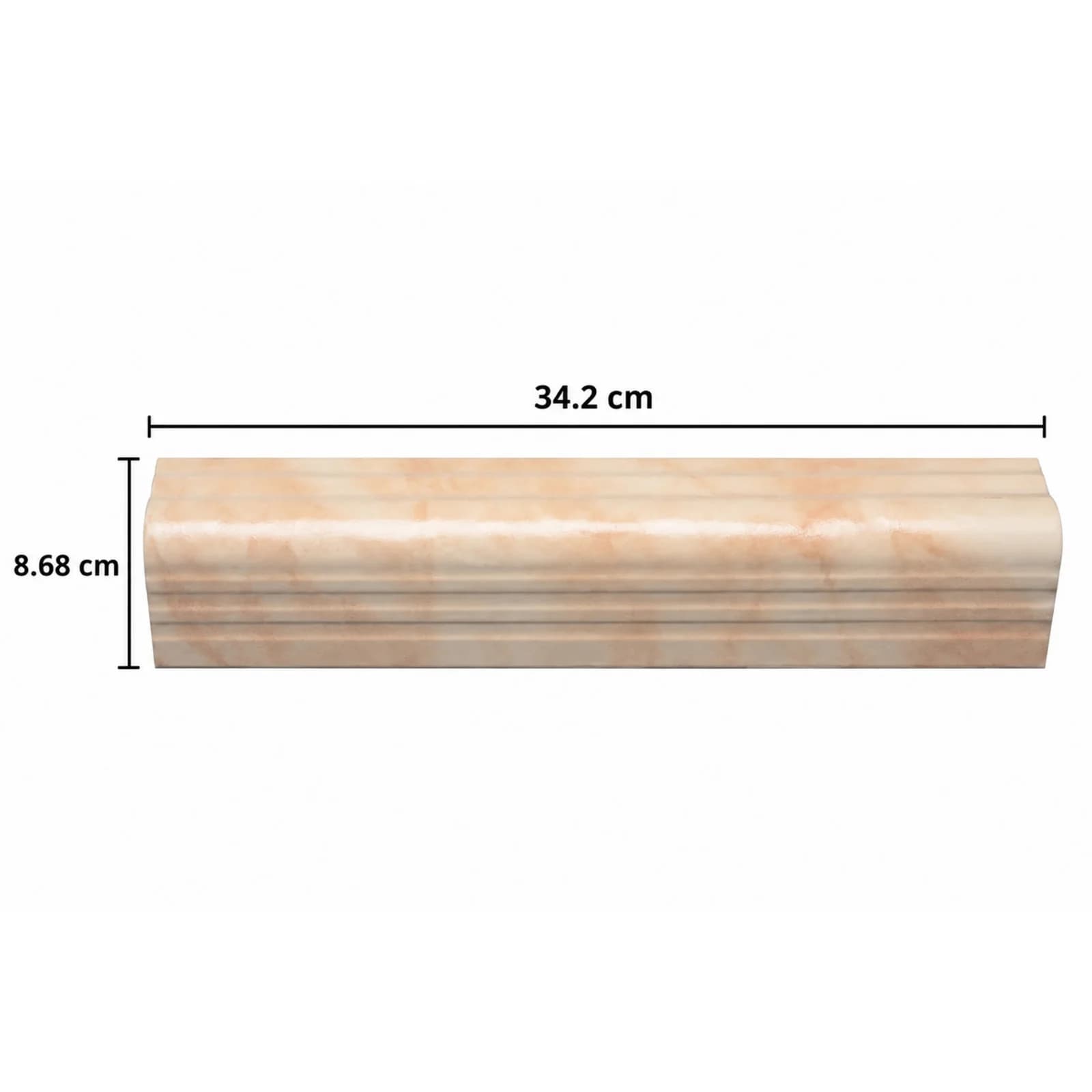 Remate Escalón Corona Beige 8.68x34.2 cm