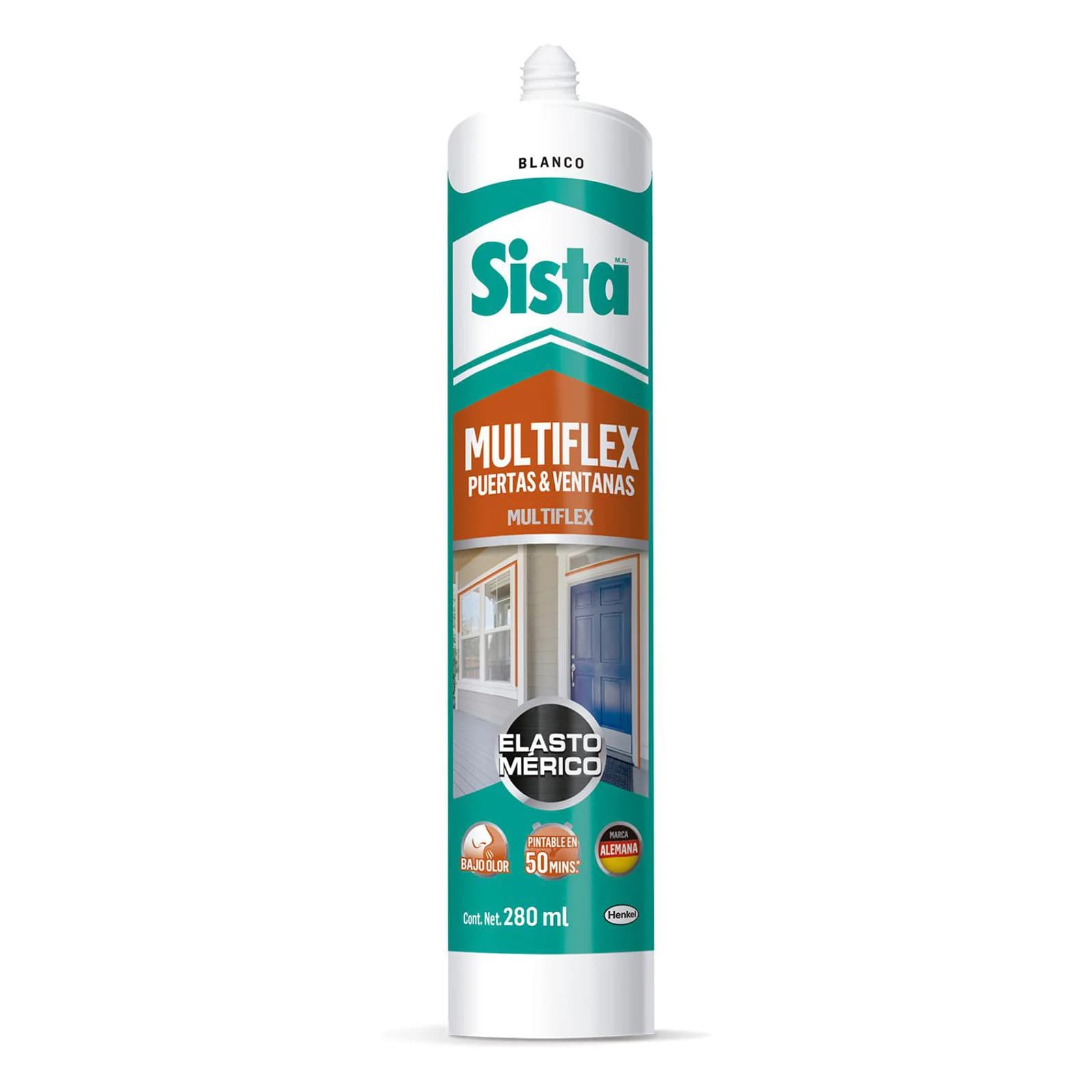 Sellador Elastomérico Sista Blanco 280 ml