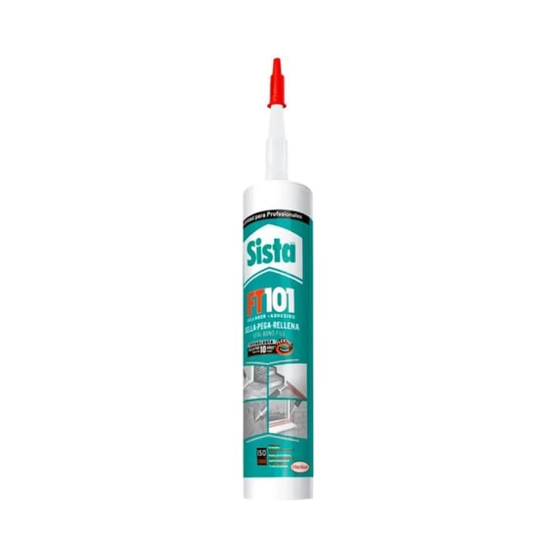 Sellador Sista Ft-101 Blanco 280 ml Adhesivo Elástico - Paquete x 4