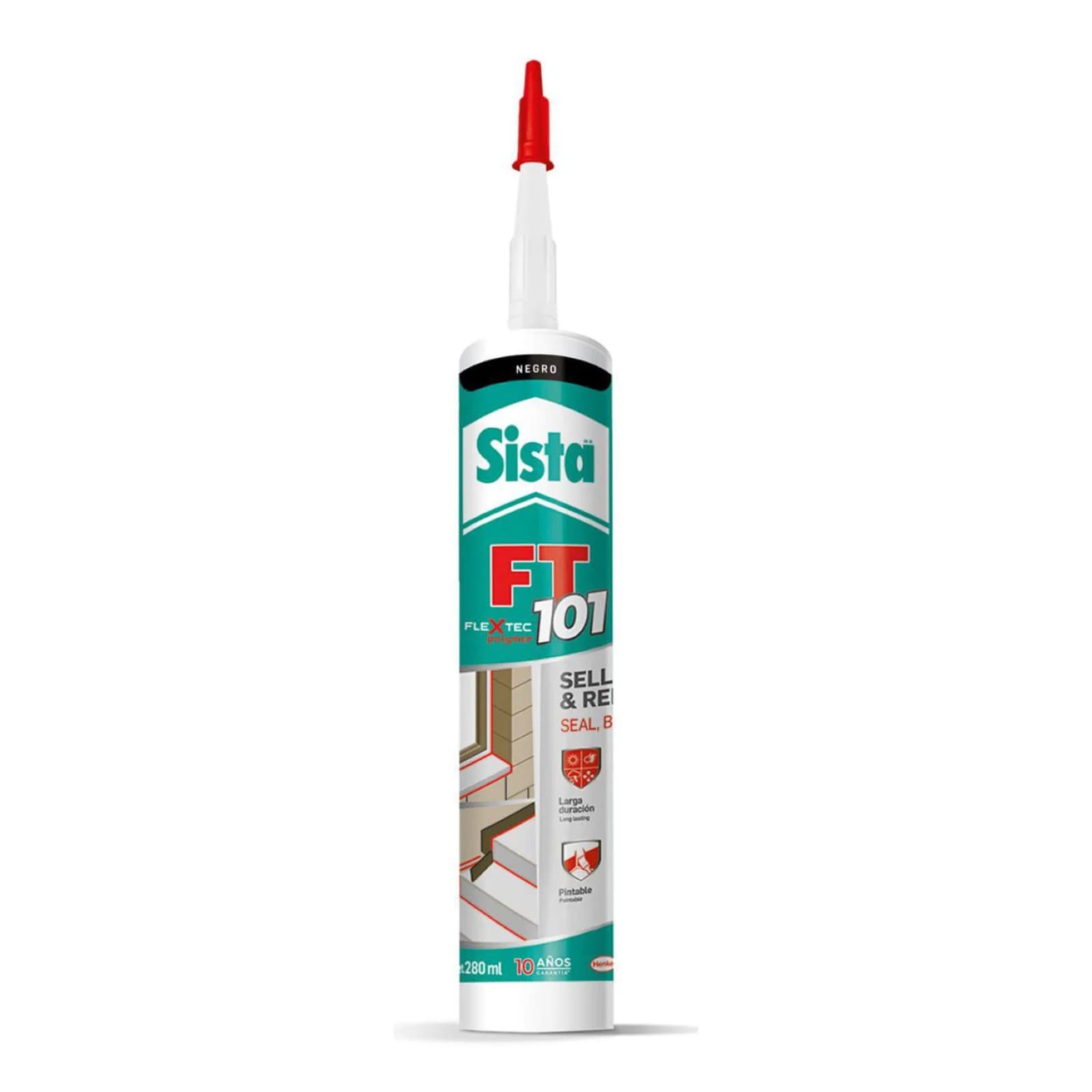 Sellador Sista FT 101 Negro 280 ml