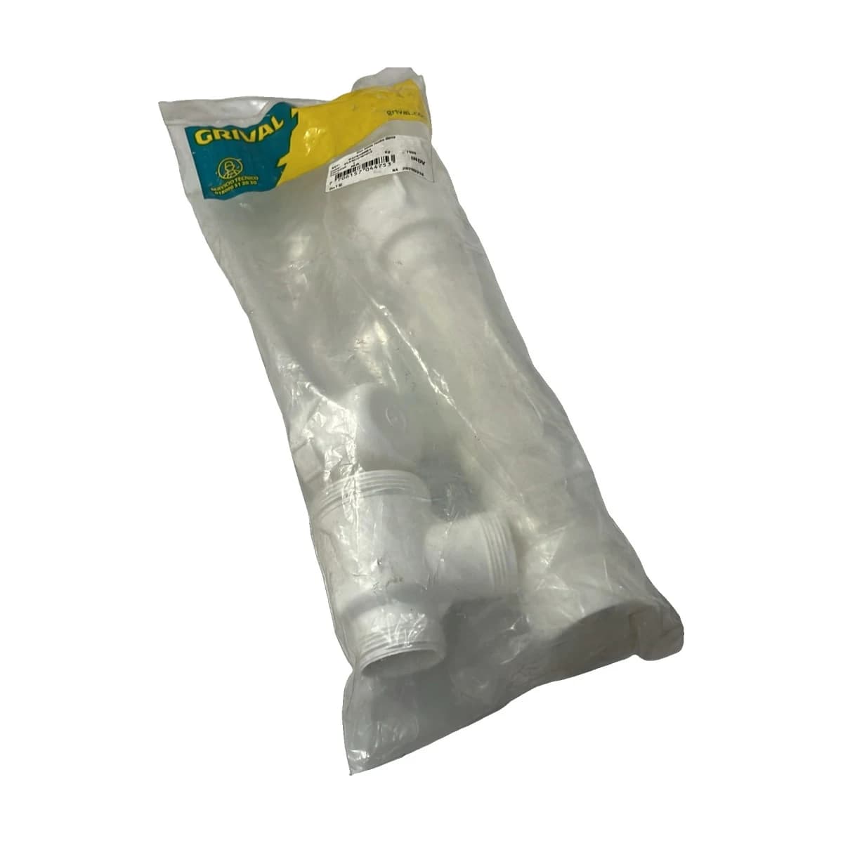 Sifón Botella Flexible Blanco Grival