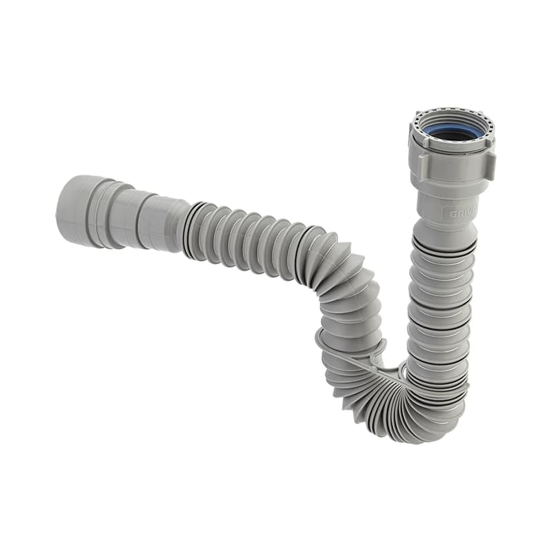 Sifón Flexible Grival Gris para Lavamanos