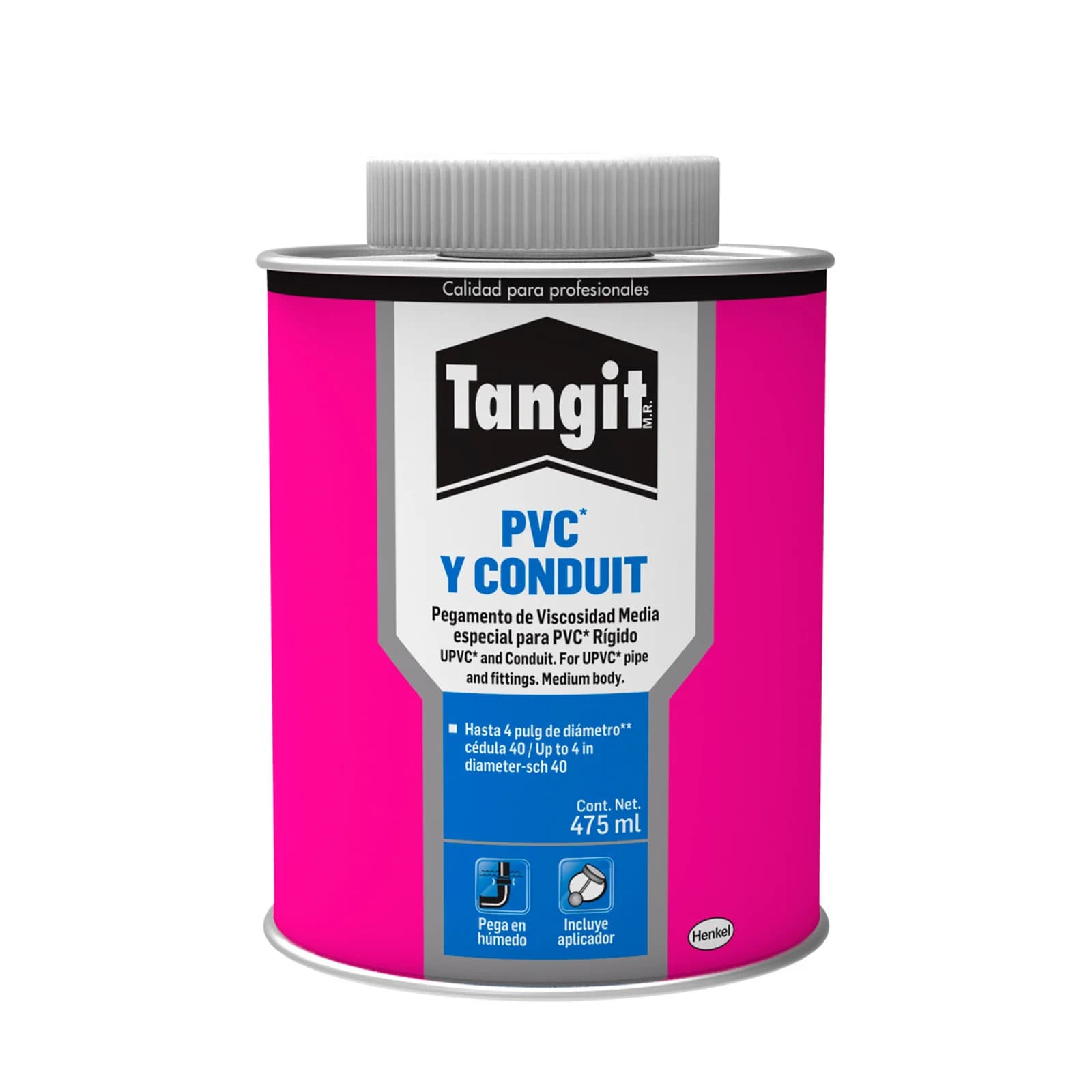 Soldadura Tangit PVC y Conduit 475 ml