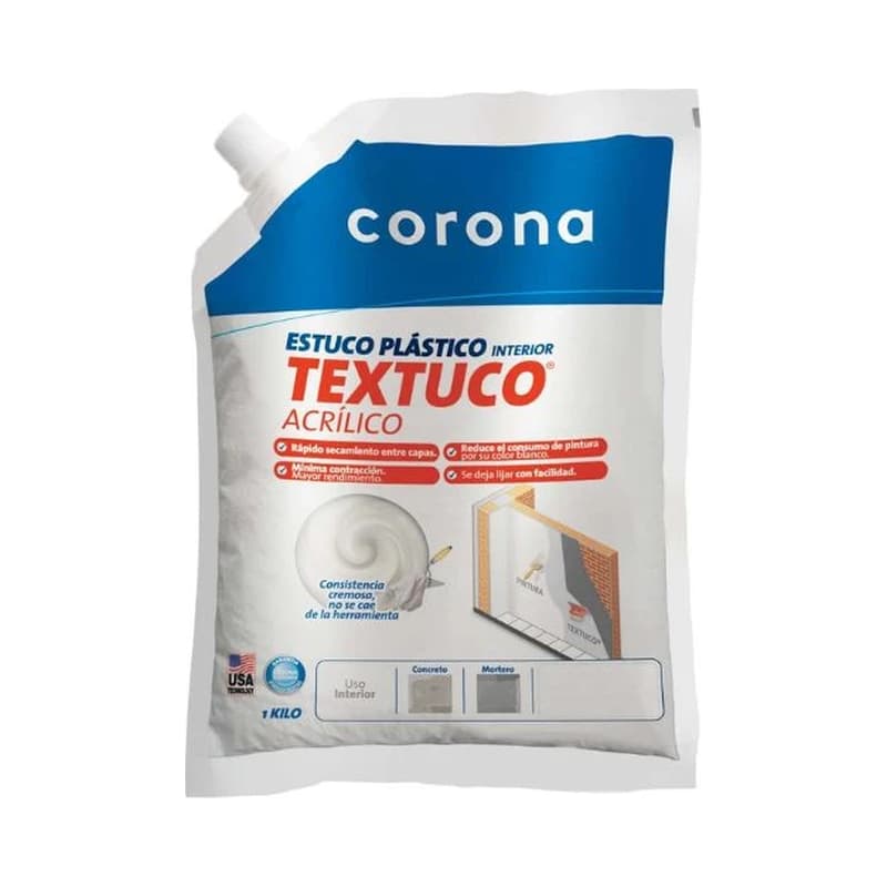 Textuco Corona Bolsa 1 kg Adhesivo Texturizado