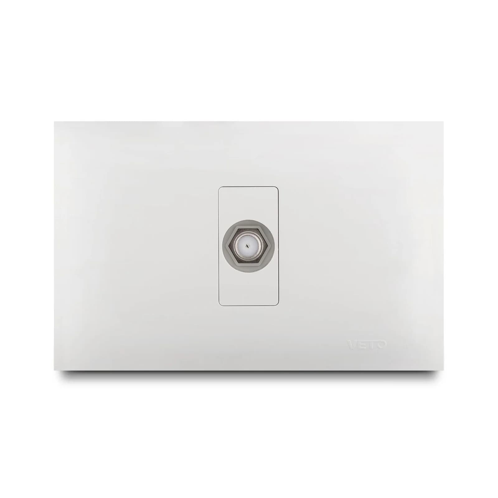 Toma Coaxial Incrustar Blanco Veto