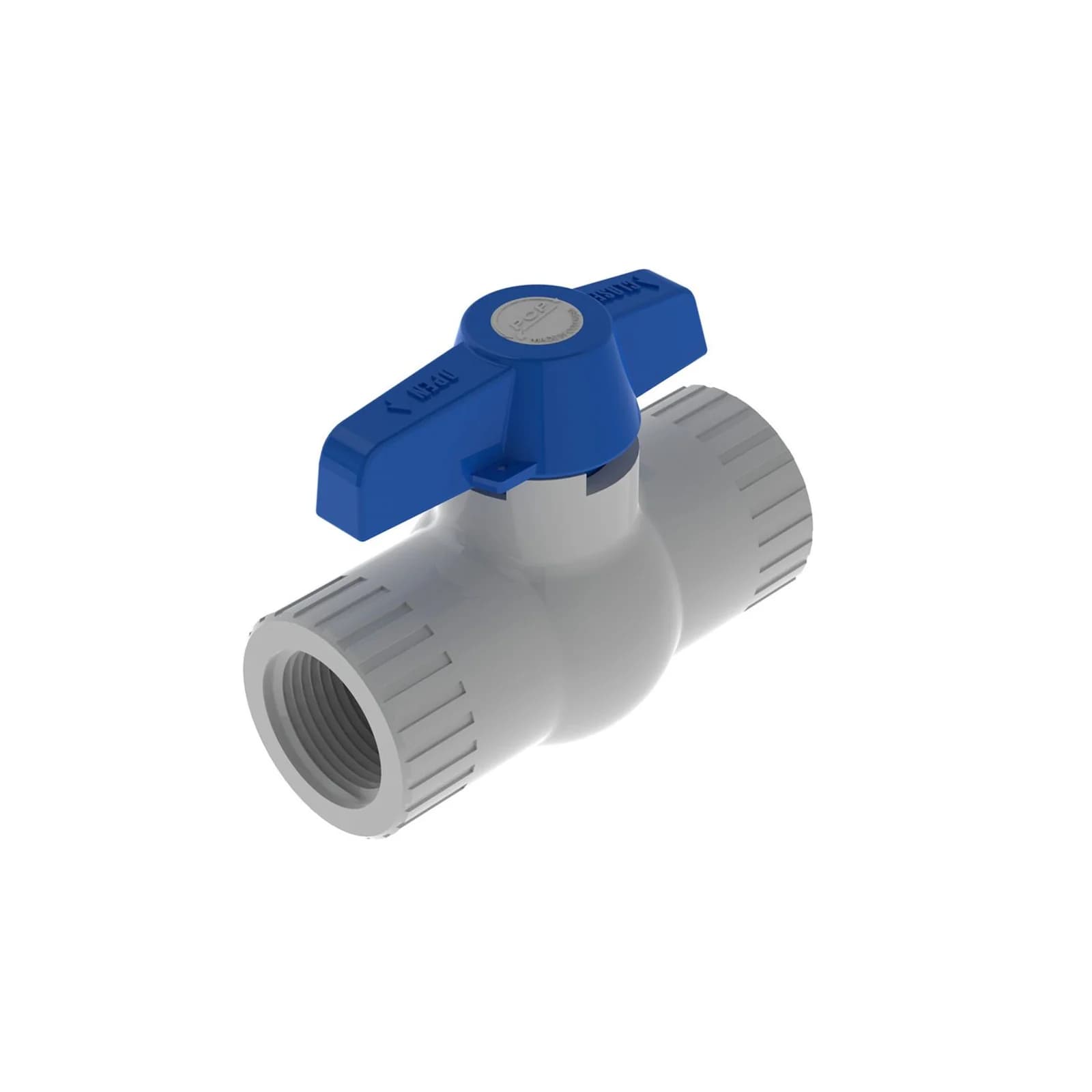 Válvula Bola PVC Ultrapesada Roscar 3/4 x 3/4 Pulgada PCP - Paquete x 2