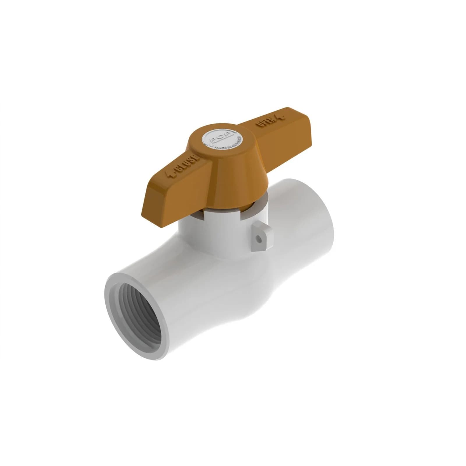 Válvula Bola Radial PVC Roscada 3/4 Pulgada PCP