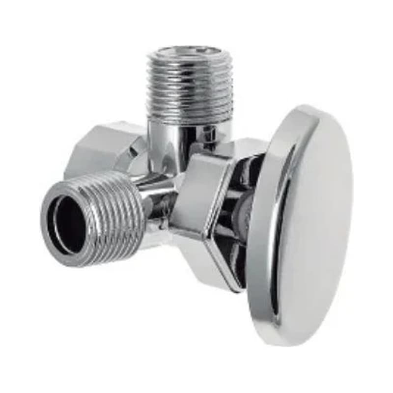 Válvula Salida Doble Dicol Regulación Cromo 1/2 Pulgada