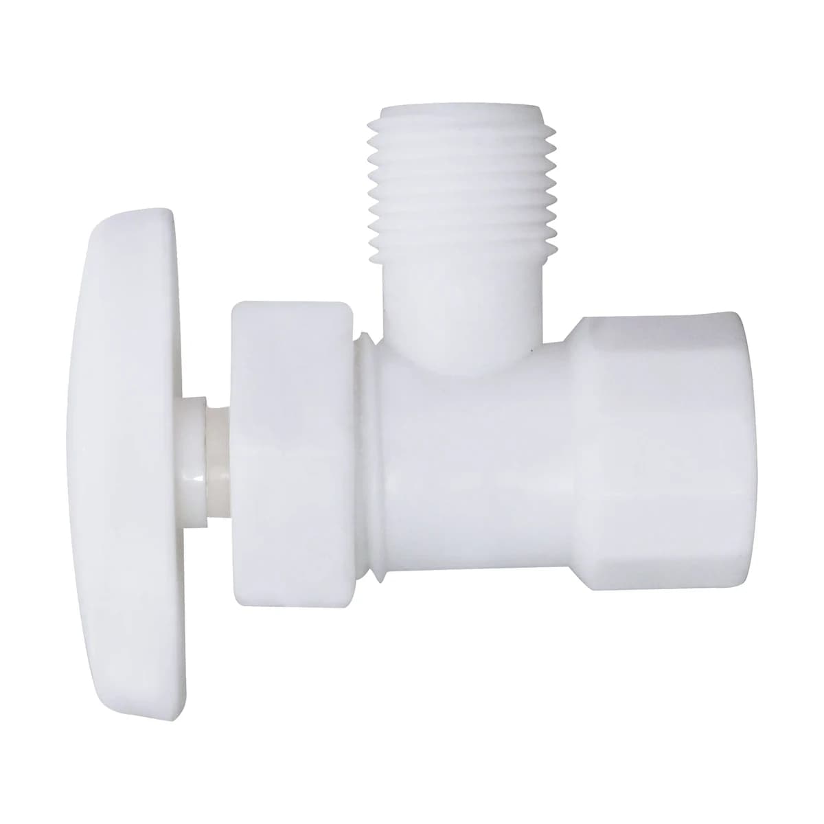 Válvula de Regulación Plástica 1/2 x 1/2 Pulgada Blanca