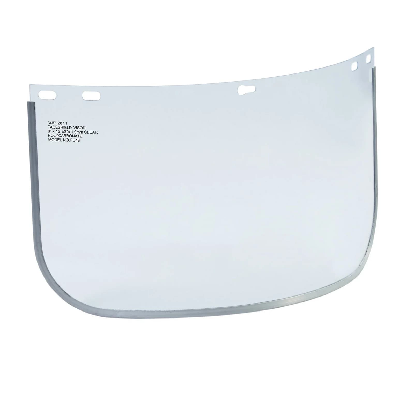 Visor En Policarbonato Sin Ribete 8x16 Pulgadas Steelpro
