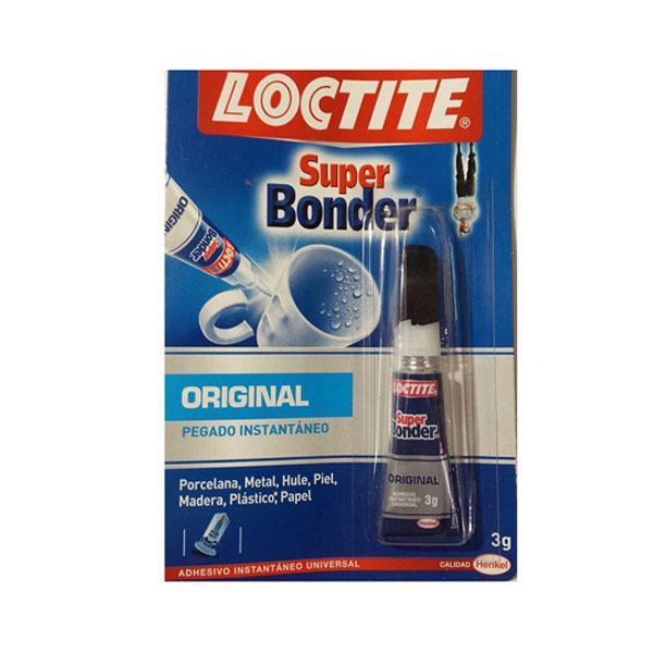 Adhesivo Instantáneo Loctite Super Bonder Original X 3 gramos