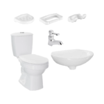 Combo Sanitario Corona Laguna 4.8 Blanco