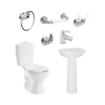 Combo Sanitario Corona Manantial Pro Red Blanco