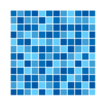 Decorado Para Pared Corona Agualind Azul 31.5X31.5