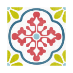 Decorado Piso Pared Corona Palmi Cruz Multicolor 19.8X19.8 Cm