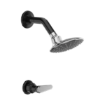 Ducha Sencilla Grival Nohal Negro Registro Cosmos