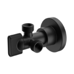 Grifería Cocina Corona Regulación Moderna Doble Salida Negra