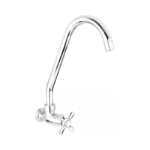 Grifería Lavaplatos Gerfor Individual Pared Cromada