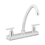 Grifería Mezclador Lavaplatos Gricol Piana Cisne Cromo 8 Pulgadas