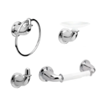 Kit Accesorios Baño Corona Valencia 4 Piezas