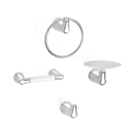 Kit Accesorios Para Baño Grival Nogal 4 Piezas