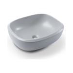 Lavamanos Corona Cascade Mate Gris Antique Sobreponer