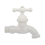 Llave Manguera Gricol Plástica Blanca Jardín