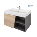 Mueble De Baño Corona Fussion Vital 80Cm Con Lavamanos