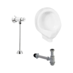 Orinal Corona Mediano Con Grifería Push