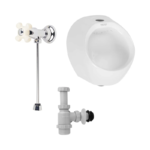 Orinal Corona Petti Con Grifería, Porcelanato Y Desagüe