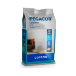 Pegante Cerámico Corona Pegacor Gris 40 Kg