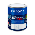 Pintura Antibacterial Corona Blanco 1/4 Galón